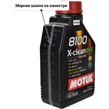 Моторное масло Motul 8100 X-Clean EFE 5W-30 1 л