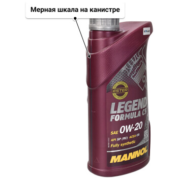 Моторное масло Mannol Legend Formula C5 0W-20 1 л