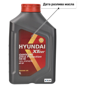 Моторное масло Hyundai XTeer Gasoline Ultra Protection 5W-40 1 л