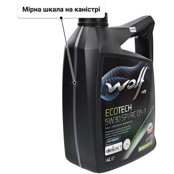 Wolf EcoTech SP/RC D1-3 5W-30 (4 л) моторна олива 4 л