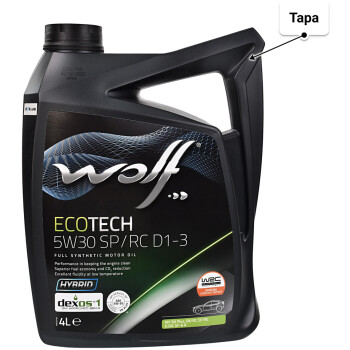 Wolf EcoTech SP/RC D1-3 5W-30 (4 л) моторна олива 4 л