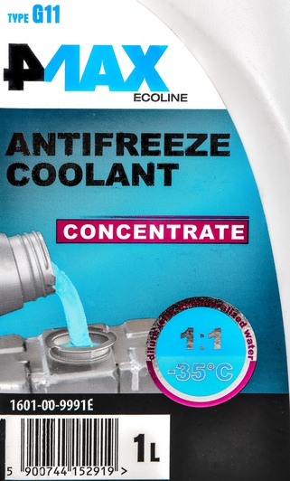 4Max Ecoline G11 синий 1 л концентрат антифриза 1 л