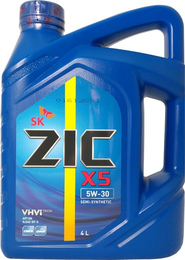 Моторное масло ZIC X5 5W-30 4 л на Nissan 200 SX