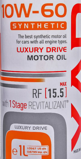 Моторное масло Xado Luxury Drive 10W-60 1 л на Renault 21