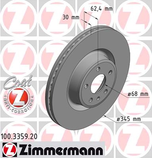 

Zimmermann 100335920 Тормозной диск