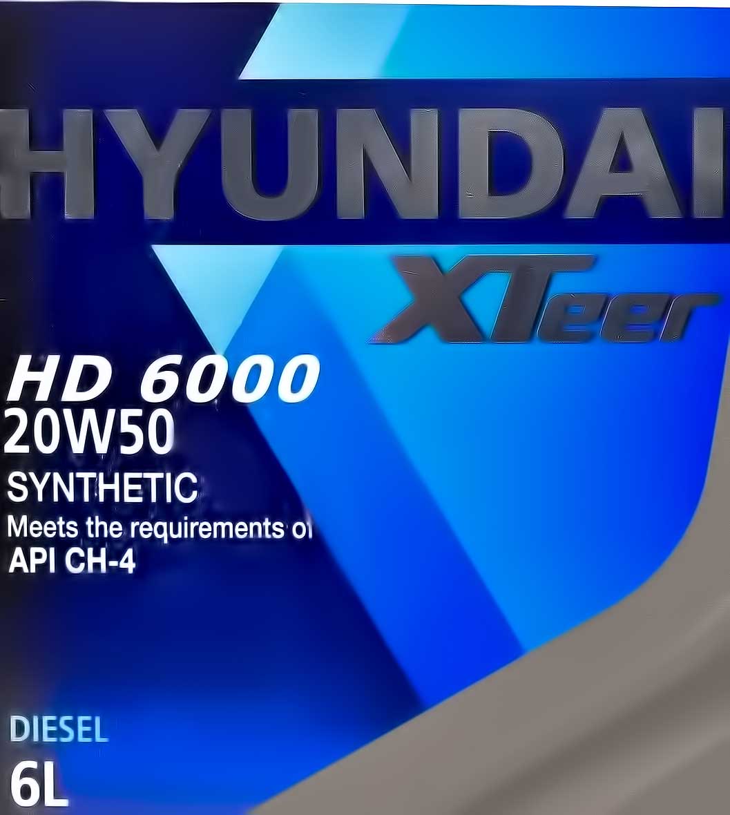 Моторное масло Hyundai XTeer HD 6000 20W-50 6 л на Mercedes T1