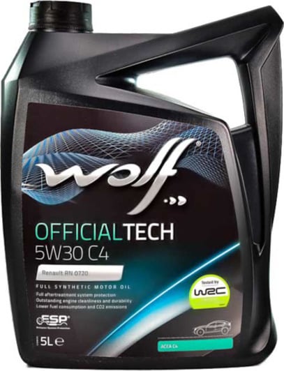 Моторное масло Wolf Officialtech C4 5W-30 5 л на Citroen Jumpy