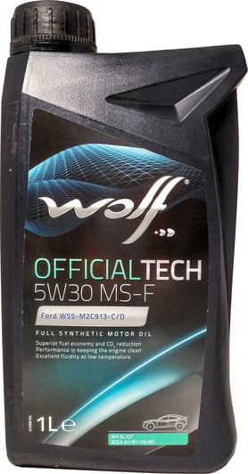 Моторна олива Wolf Officialtech MS-F 5W-30 1 л на Acura RSX