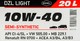 Моторна олива Axxis DZL Light 10W-40 20 л на Chevrolet Kalos