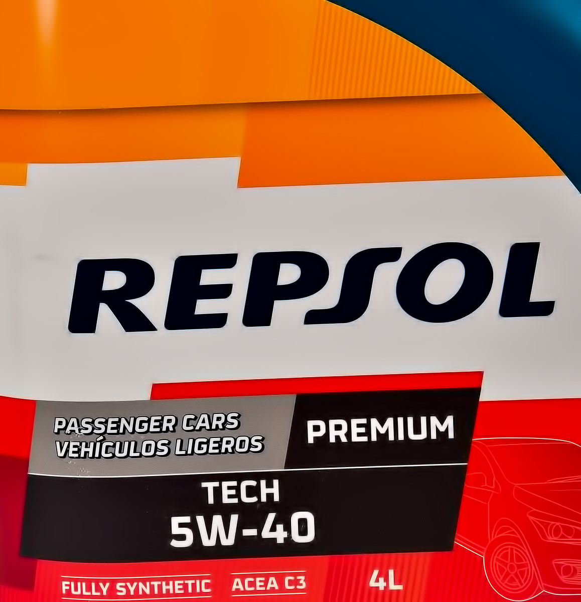 Моторна олива Repsol Premium Tech 5W-40 4 л на Daihatsu Sirion