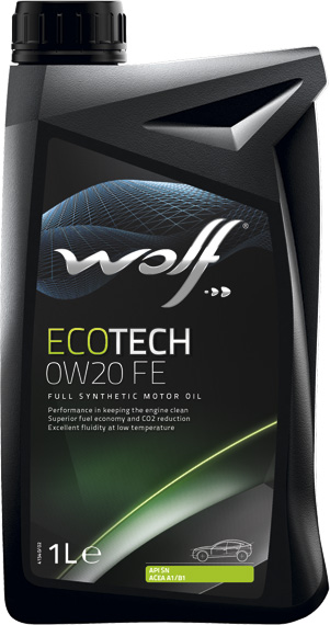 Моторное масло Wolf Ecotech FE 0W-20 1 л на Toyota RAV4