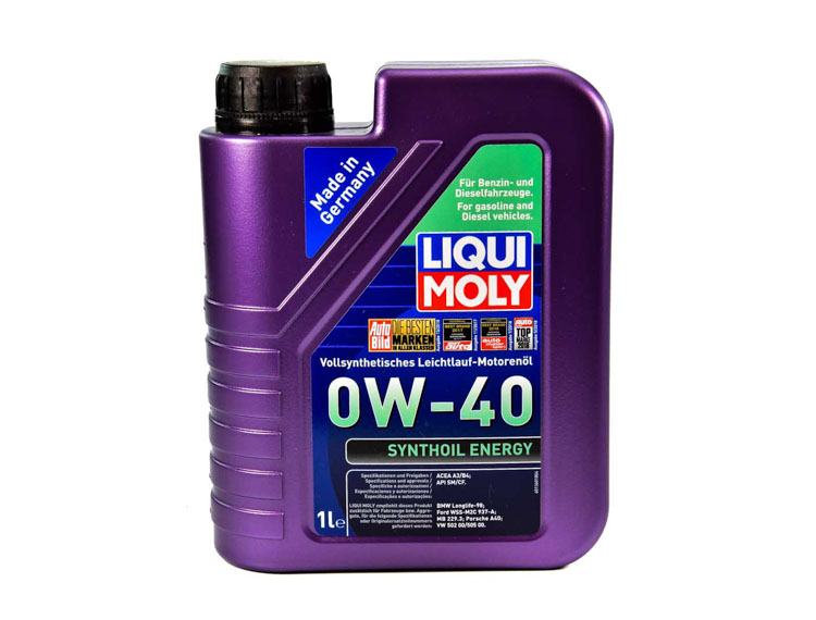 

Моторное масло Liqui Moly Synthoil Energy 0W-40 синтетическое 1922