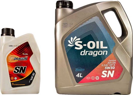Моторна олива S-Oil Dragon SN 5W-30 на Nissan Sentra