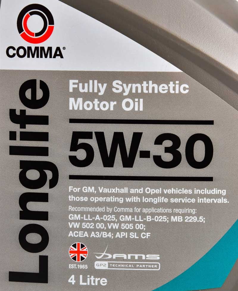 Моторна олива Comma LongLife 5W-30 для Hyundai ix35 4 л на Hyundai ix35