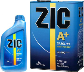 Моторное масло ZIC A+ 10W-40 полусинтетическое