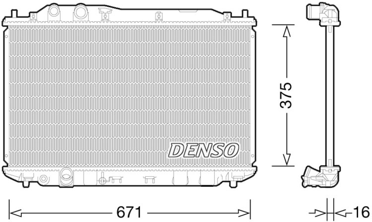 

Denso DRM40028 Радиатор охлаждения двигателя