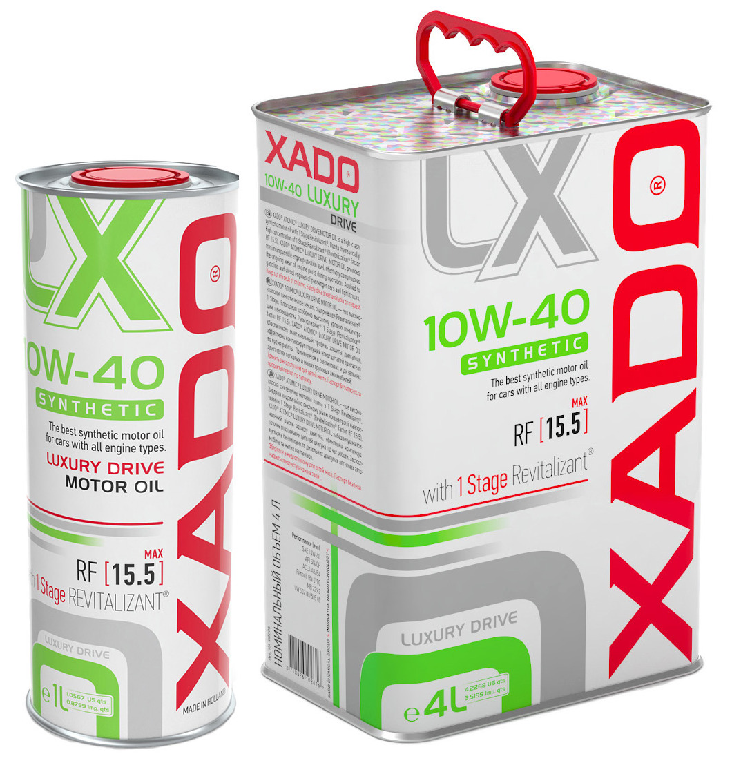 Моторна олива Xado Atomic Oil SL/CI-4 Luxury Drive 10W-40 для Citroen BX на Citroen BX