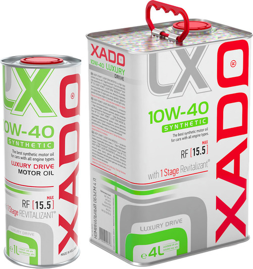 Моторна олива Xado Atomic Oil SL/CI-4 Luxury Drive 10W-40 на Daewoo Lacetti