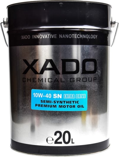 Моторна олива Xado Atomic Oil SN 10W-40 20 л на Fiat Seicento