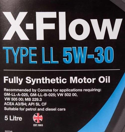 Моторное масло Comma X-Flow Type LL 5W-30 для Chevrolet Cruze 5 л на Chevrolet Cruze