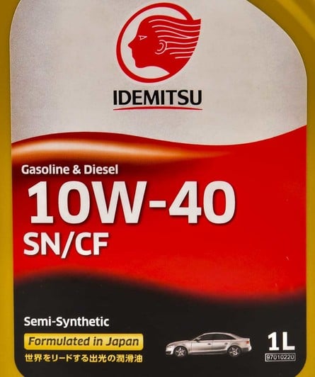 Моторное масло Idemitsu Engine Oil 10W-40 1 л на Peugeot 205