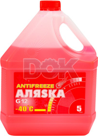 Готовий антифриз АЛЯSКА G12 червоний -40 °C