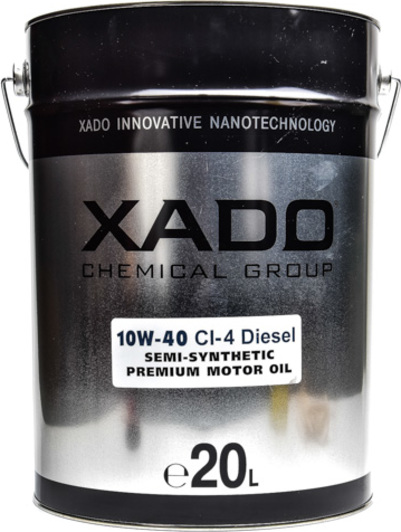 Моторна олива Xado Atomic Oil CI-4 Diesel 10W-40 20 л на Hyundai Stellar