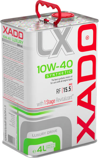 Моторное масло Xado Atomic Oil SL/CI-4 Luxury Drive 10W-40 для Audi 80 4 л на Audi 80