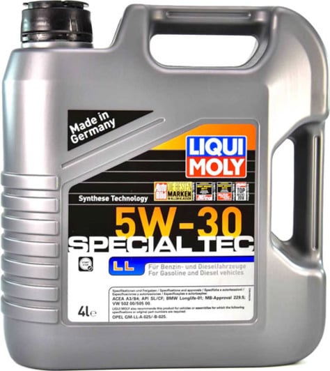 Моторное масло Liqui Moly Special Tec LL 5W-30 4 л на Dodge Dakota