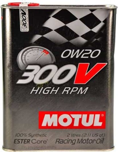 Моторное масло Motul 300V High RPM 0W-20 2 л на Ford Mustang