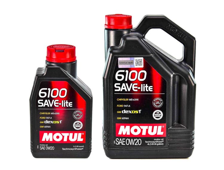 Моторное масло Motul 6100 Save-Lite 0W-20 на Audi TT