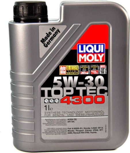 Моторное масло Liqui Moly Top Tec 4300 5W-30 для Hyundai i30 1 л на Hyundai i30