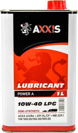 Моторна олива Axxis Power A LPG 10W-40 1 л на Audi Q3