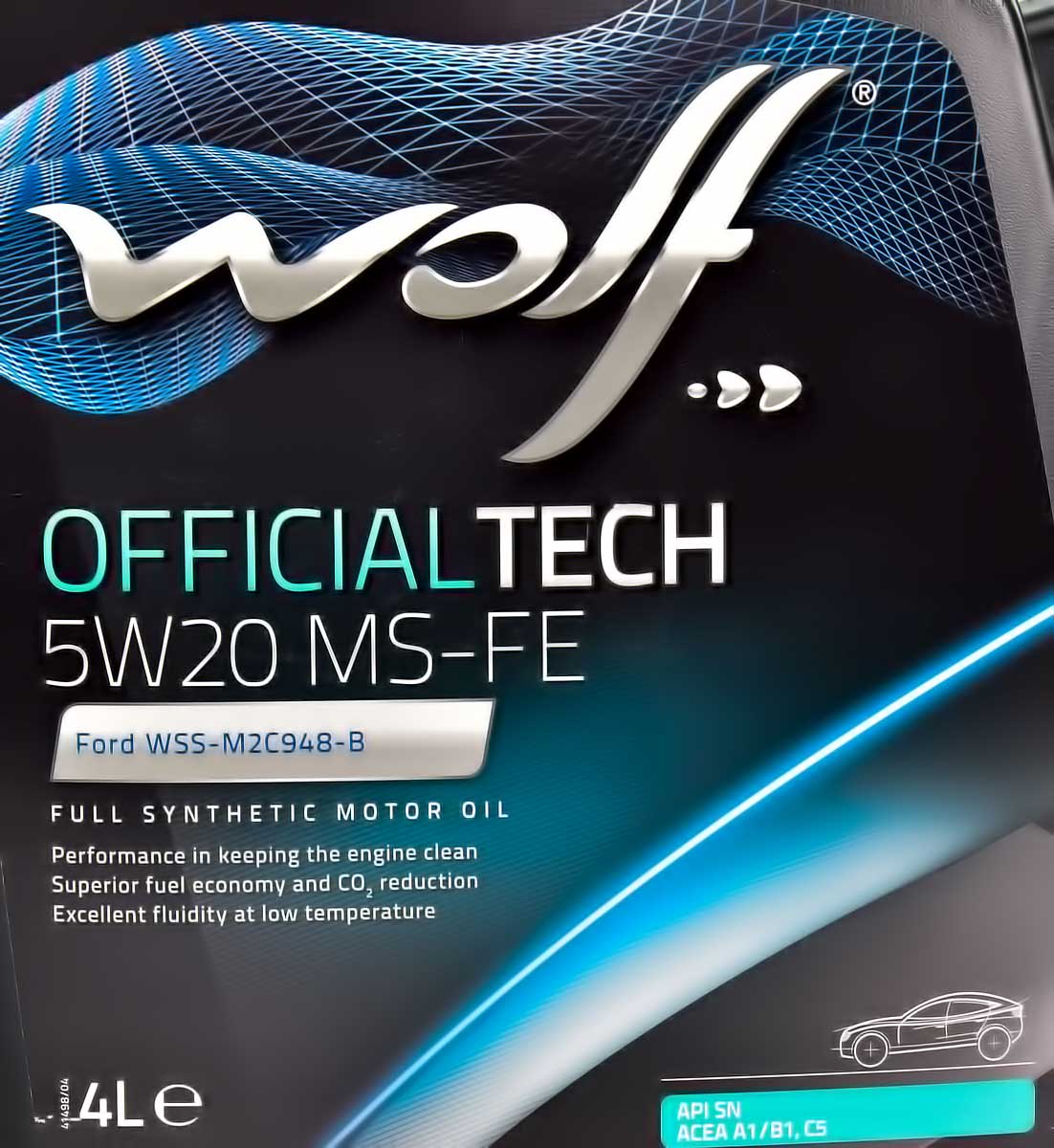 Моторное масло Wolf Officialtech MS-FE 5W-20 4 л на Chevrolet Zafira
