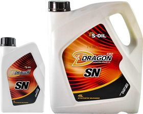Моторное масло S-Oil Dragon SN 0W-20 синтетическое