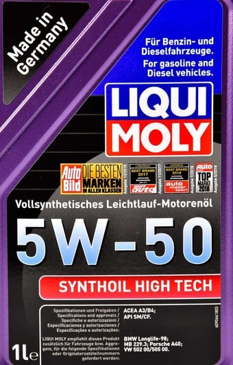 Моторное масло Liqui Moly Synthoil High Tech 5W-50 1 л на Citroen Xantia