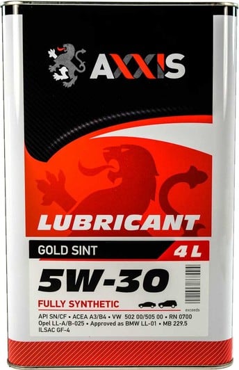 Моторна олива Axxis Gold Sint 5W-30 4 л на Seat Alhambra