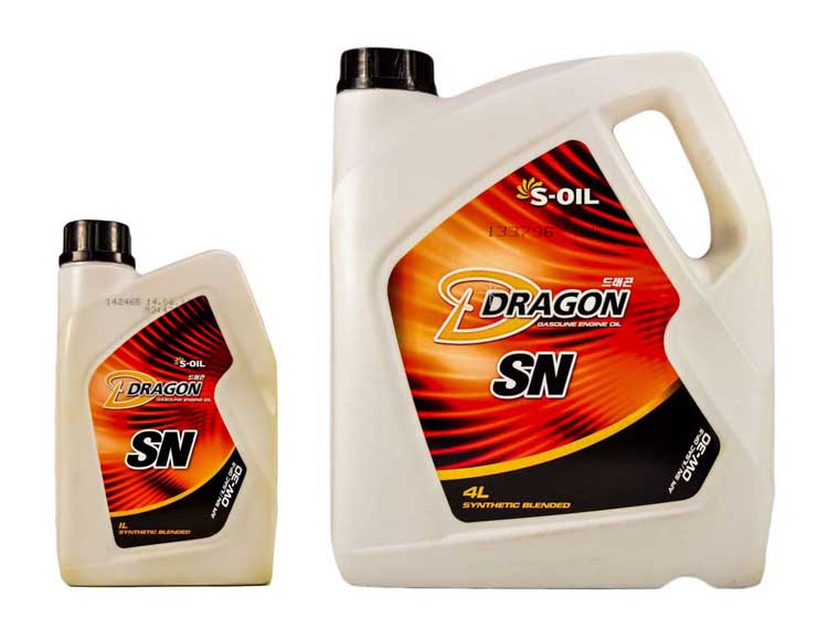 Моторна олива S-Oil Dragon SN 0W-30 на Toyota Previa