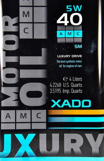 Моторное масло Xado LX AMC Black Edition 5W-40 4 л на Peugeot 605