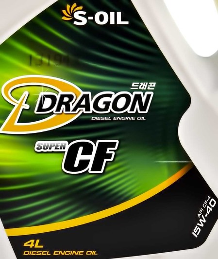 Моторное масло S-Oil Dragon CF-4/SG 15W-40 4 л на Suzuki Ignis