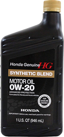 Моторна олива Honda Motorcraft Synthetic Blend Motor Oil 0W-20 напівсинтетична