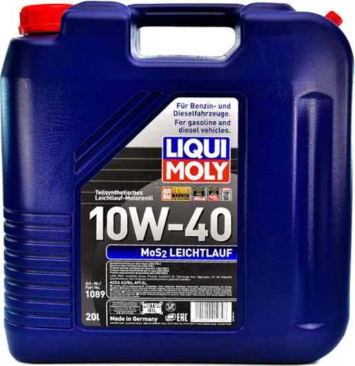 Моторное масло Liqui Moly MoS2 Leichtlauf 10W-40 20 л на Iveco Daily II