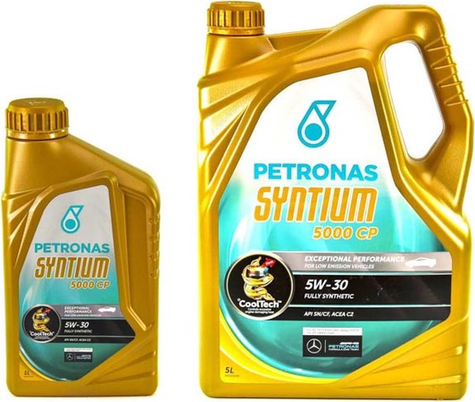 Моторна олива Petronas Syntium 5000 CP 5W-30 на Daihatsu Copen