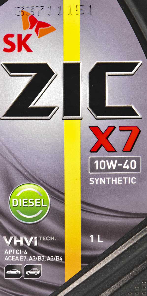 Моторна олива ZIC X7 Diesel 10W-40 1 л на Opel Vivaro