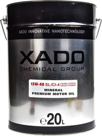 Моторна олива Xado Atomic Oil SL/CI-4 15W-40 мінеральна