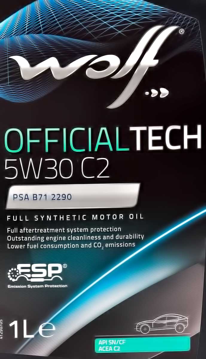 Моторное масло Wolf Officialtech C2 5W-30 1 л на Honda Stream