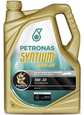 Моторное масло Petronas Syntium 5000 AV 5W-30 5 л на Dacia Logan