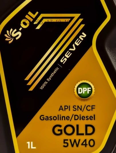 Моторна олива S-Oil Seven Gold 5W-40 1 л на Opel GT