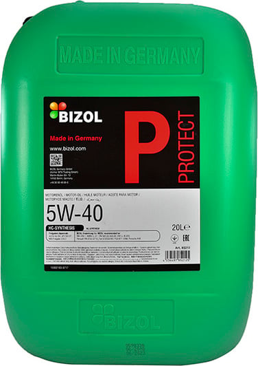 Моторное масло Bizol Protect 5W-40 20 л на Peugeot 205