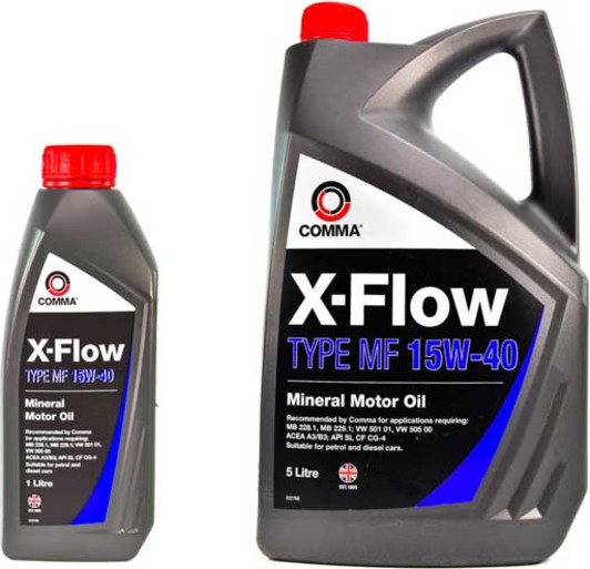 Моторное масло Comma X-Flow Type MF 15W-40 на Kia Opirus